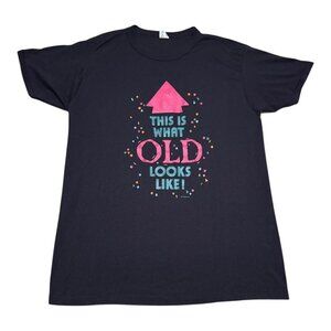 Vintage 80s‎ Champion This Is What Old Looks Like Shirt Adult Large